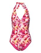 Haiti Halterneck Swimsuit Abecita Pink