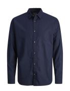 Jjesummer Linen Blend Shirt Ls Sn Jack & J S Navy