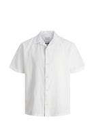 Jjesummer Resort Linen Shirt Ss Sn Jack & J S White