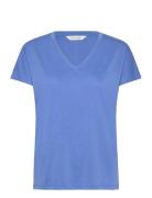 Mschfenya Modal V Neck Tee MSCH Copenhagen Blue