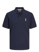 Jorpalm Emb Polo Ss Dut Smu Jnr Jack & J S Navy