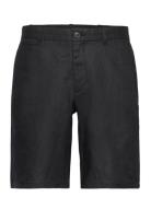 Slim Fit 100% Linen Bermuda Shorts Mango Black