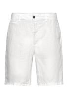 Slim Fit 100% Linen Bermuda Shorts Mango White