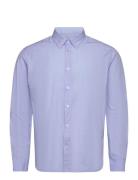 Regular-Fit Cotton Striped Shirt Mango Blue
