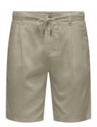 Onsleo Linen Mix 0048 Shorts ONLY & SONS Beige