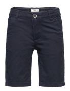 Slim-Fit Chino Cotton Bermuda Shorts Mango Navy