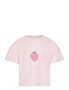 Sequins Printed T-Shirt Mango Pink