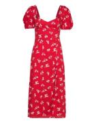 Gillian Midi Dress Bardot Red