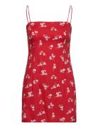 Joie Mini Dress Bardot Red