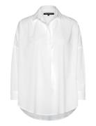 Rhodes Recycled Crepe Popover French Connection White