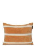 Striped Organic Cotton Velvet Pillow Lexington Home Orange
