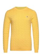 Cotton Cable C-Neck GANT Yellow