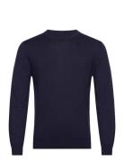 Fine Cotton C-Neck GANT Blue