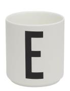 Porcelain Cup A-Z, Æ, Ø Design Letters White