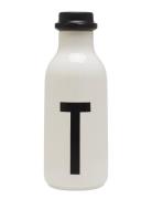 Water Bottle A-Z Design Letters White