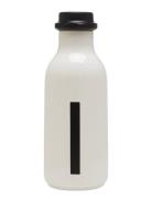 Water Bottle A-Z Design Letters White