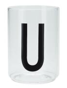 Personal Drinking Glass Design Letters White