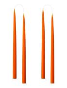 Hand Dipped Candles, 4 Pack Kunstindustrien Orange