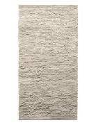 Leather RUG SOLID Beige