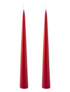 Hand Dipped Decoration Candles, 2 Pack Kunstindustrien Red