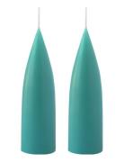 Hand Dipped C -Shaped Candles, 2 Pack Kunstindustrien Green