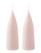 Hand Dipped C -Shaped Candles, 2 Pack Kunstindustrien Pink