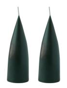 Hand Dipped C -Shaped Candles, 2 Pack Kunstindustrien Green
