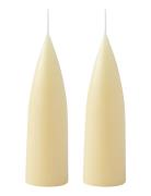 Hand Dipped C -Shaped Candles, 2 Pack Kunstindustrien Yellow