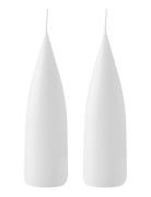 Hand Dipped C -Shaped Candles, 2 Pack Kunstindustrien White