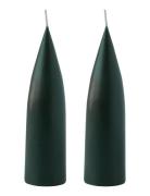 Hand Dipped C -Shaped Candles, 2 Pack Kunstindustrien Green