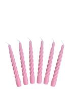 Candles With A Twist - Matt Kunstindustrien Pink