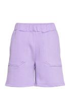 Slffreja-Alana Mw Sweat Shorts Ex Selected Femme Purple