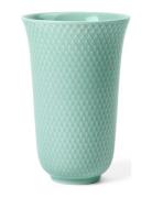 Rhombe Color Vase H15 Aqua Porcelain Lyngby Porcelæn Green