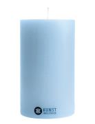 Coloured Handcrafted Pillar Candle, Aquamarine, 8,5 Cm X 15 Cm Kunstin...