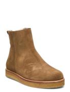 Boots - Flat - With Zipper ANGULUS Brown