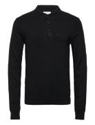 Long Sleeve Knitted Poloshirt Lindbergh Black