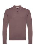 Slhtown Merino Coolmax Knit Polo Noos Selected Homme Brown