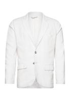 Cotton Linen Blazer Lindbergh White