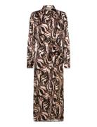 Slleighton Dress Soaked In Luxury Brown