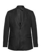100% Linen Slim-Fit Suit Jacket Mango Black