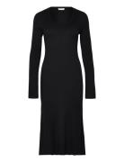 Sherry Flared Knit Dress NORR Black