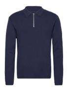 Jprblastall Knit Half Zip Jack & J S Navy