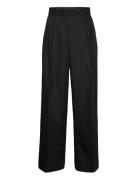 Wideleg Pleated Trousers Mango Black