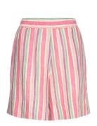 Multistripe Linen Pull On Shorts GANT Patterned