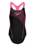 Girls Medley Logo Medalist Speedo Black