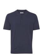 Cfkarl Ss Polo Knit Casual Friday Navy