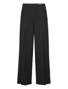 Overlap Wide-Leg Trousers Hope Black