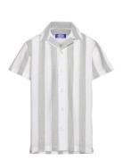 Jprccsummer Stripe Resort Shirt Ss Jnr Jack & J S Patterned