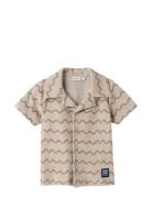 Nmmfelo Terry Ss Shirt Name It Beige