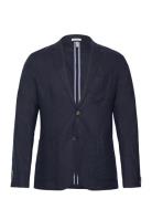 Cotton Linen Blazer Tom Tailor Navy